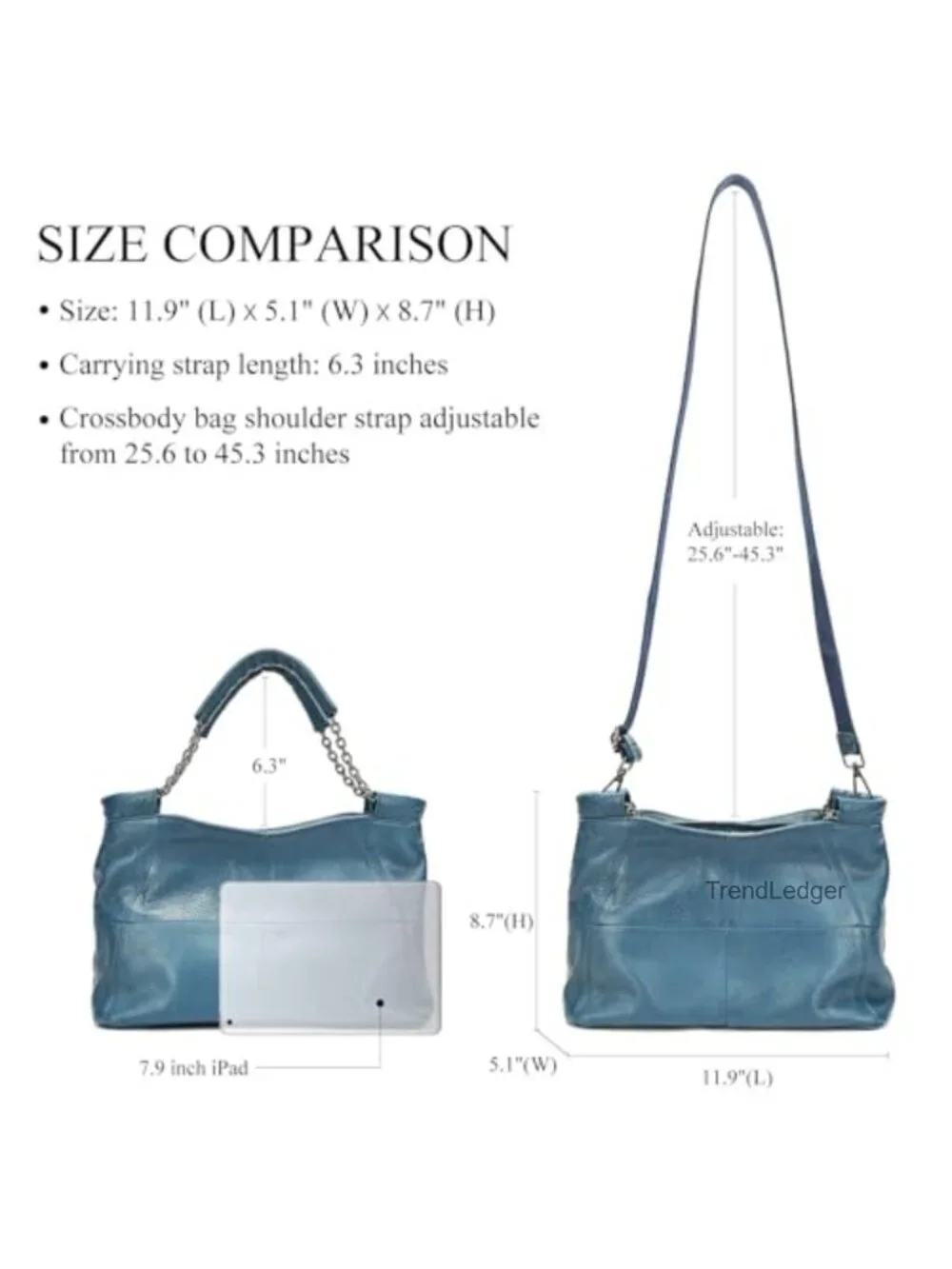 Genuine Leather Hobo Handbag Medium Shoulder Crossbody Satchel Bag